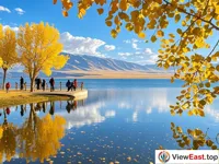 Autumn Scenery of Qinghai Lake