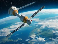 Beidou Satellite and Earth Photo