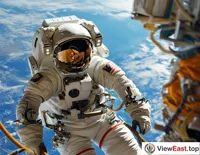 Spacewalk Outside the Space Station