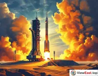 Launch Moment of Shenzhou-18 Manned Spacecraft