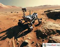 Tianwen-1 Rover Exploring Mars