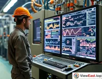 Engineer Monitoring Digital Production Line