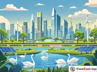 Green City Skyline The Modern Face of Ecological Civilization