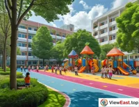 School Green Space Children's Playground