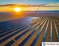 Solar Power Station in the Desert