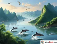 Yangtze Eco-Recovery Dolphin Leaping