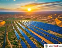 Solar Photovoltaic Station in the Desert